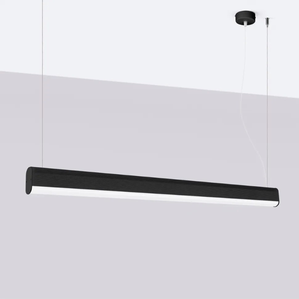 Lampa wisząca FARGE czarna LED 3000K