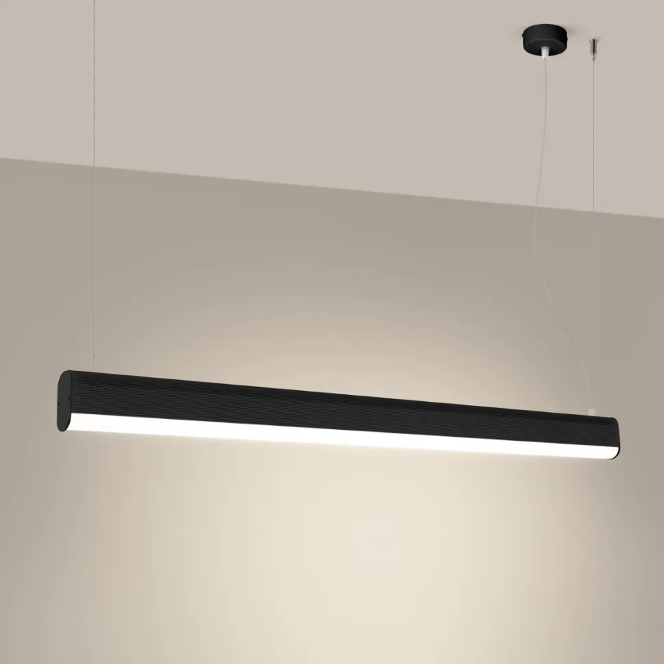 Lampa wisząca FARGE czarna LED 3000K