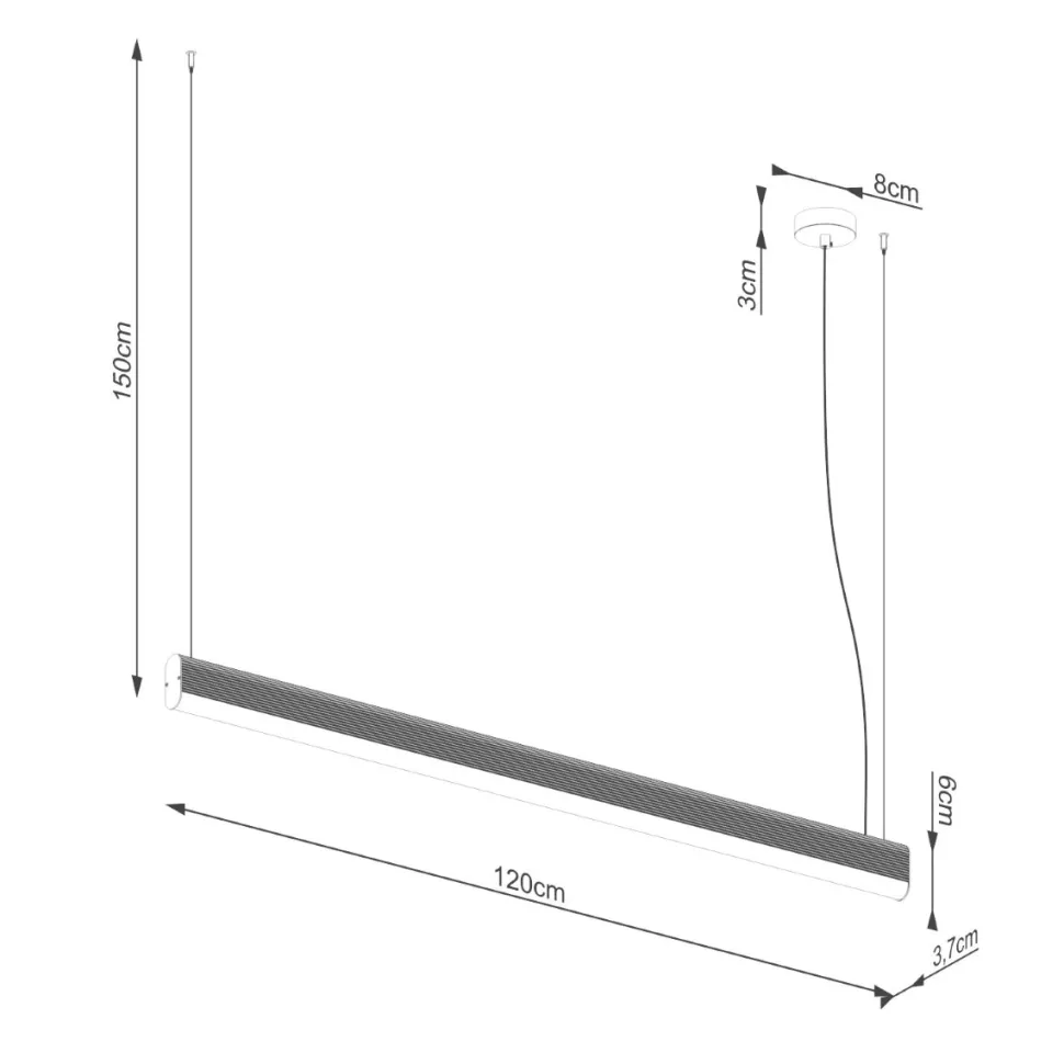 Lampa wisząca FARGE różowa LED 4000K
