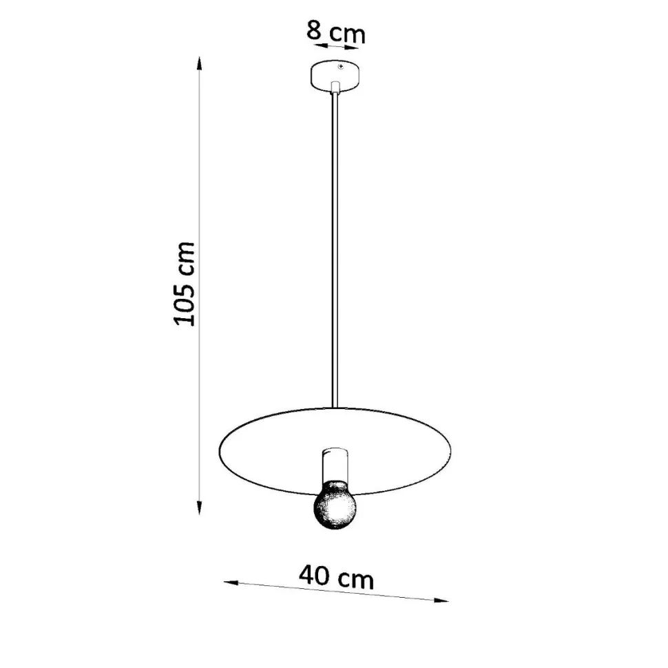 Lampa wisząca FLAVIO biała