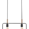 Lampa wisząca Frame 2x60W E27 czarny