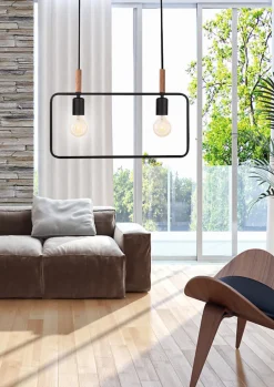 Lampa wisząca Frame 2x60W E27 czarny