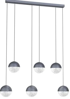 Lampa wisząca Furni 6x5W LED szary 4000K
