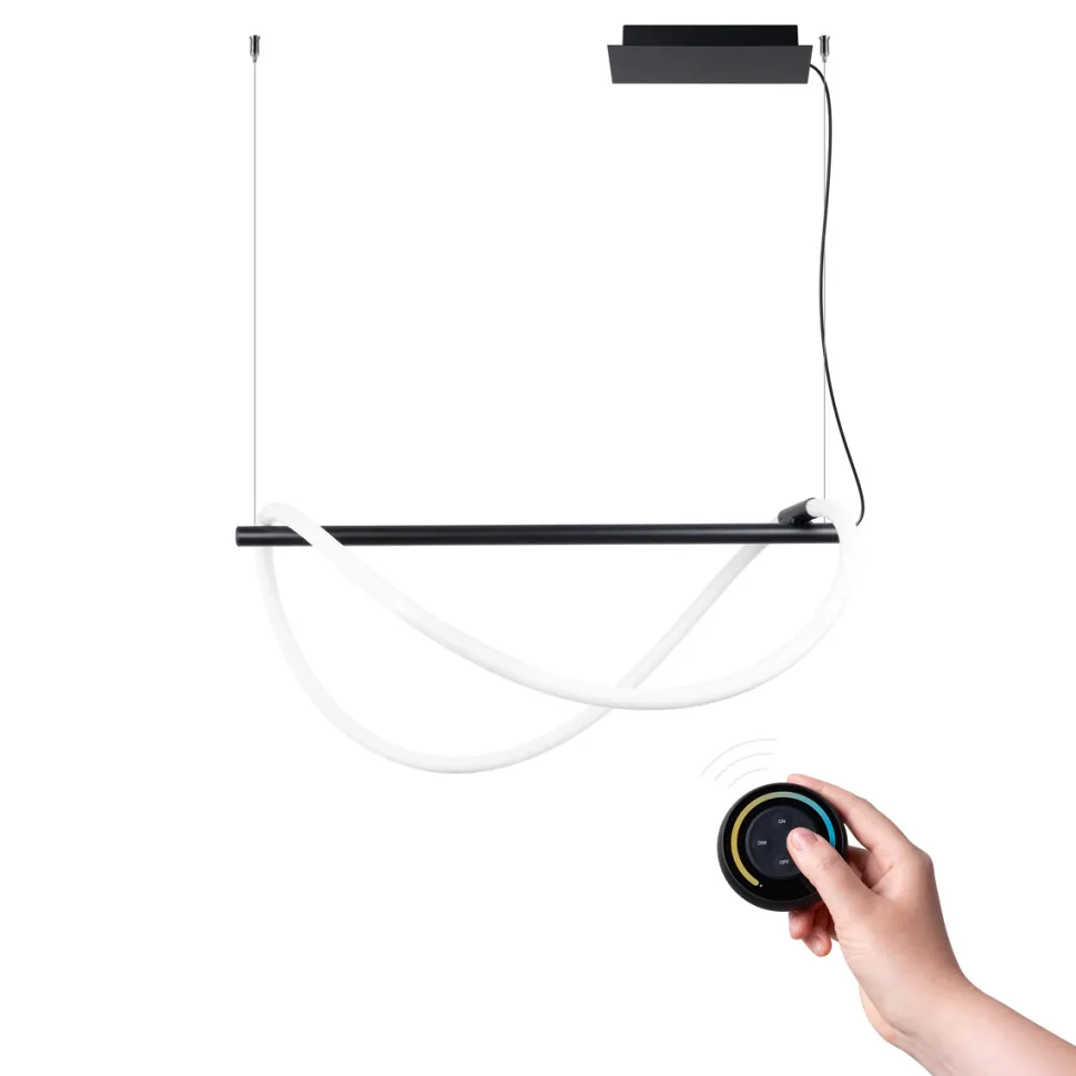 Lampa wisząca GALAKSE 84 czarna LED 2700-6500K