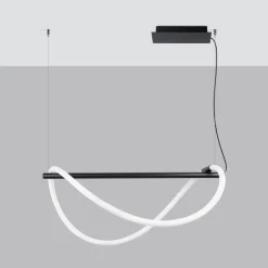 Lampa wisząca GALAKSE 84 czarna LED  2700-6500K