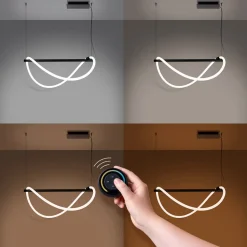 Lampa wisząca GALAKSE 84 czarna LED 2700-6500K