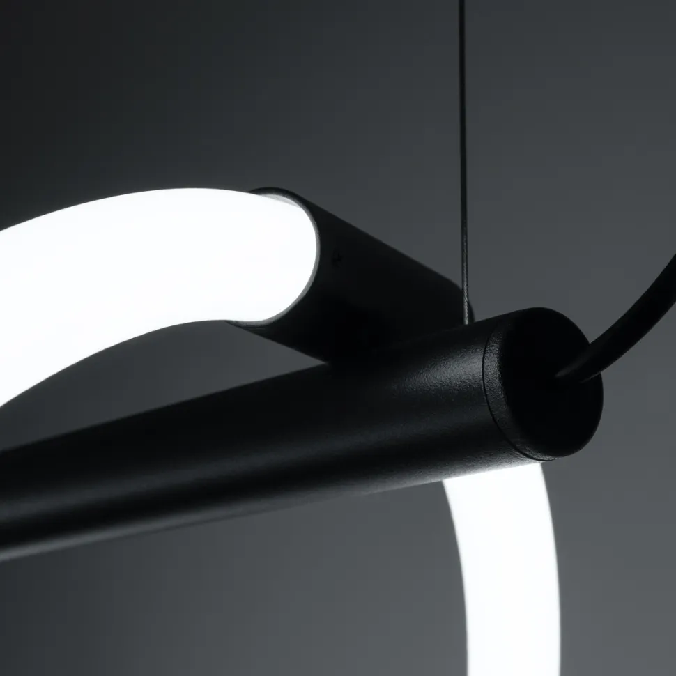 Lampa wisząca GALAKSE 84 czarna LED 2700-6500K