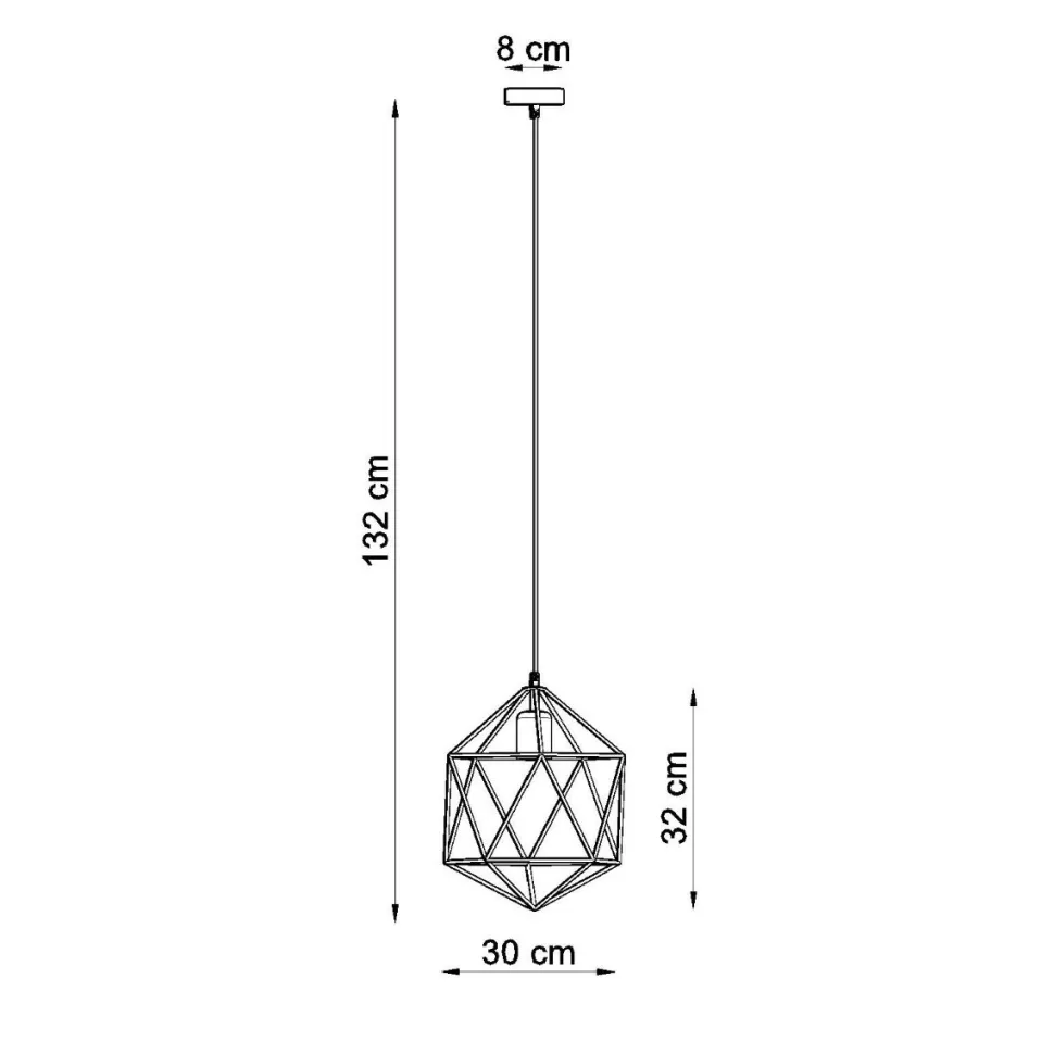 Lampa wisząca GASPARE czarna