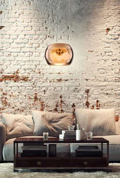 Lampa wisząca Gemo 30 3x40W G9 szklany  złoty