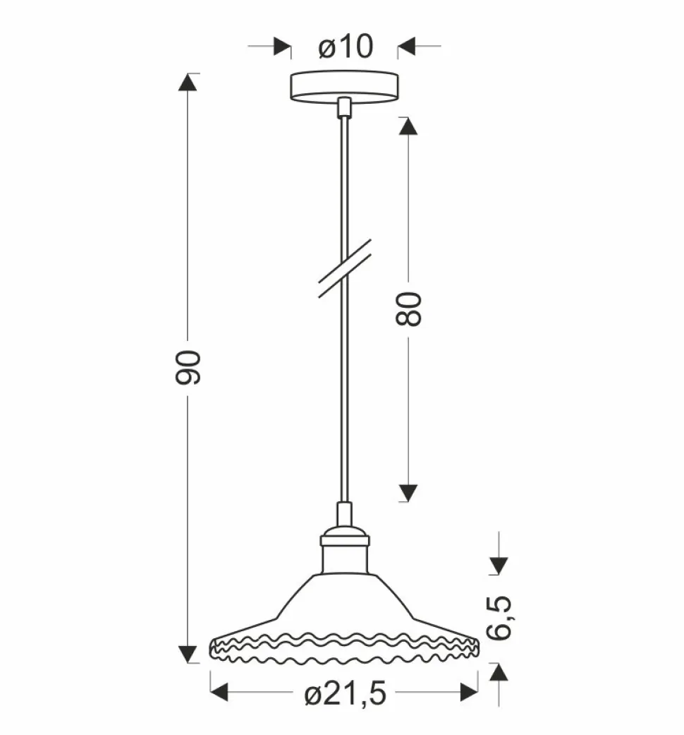 Lampa Wisząca Geneva Przezroczyste Szkło
