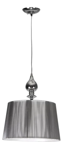 Lampa wisząca Gillenia 1x60W E27 srebrna