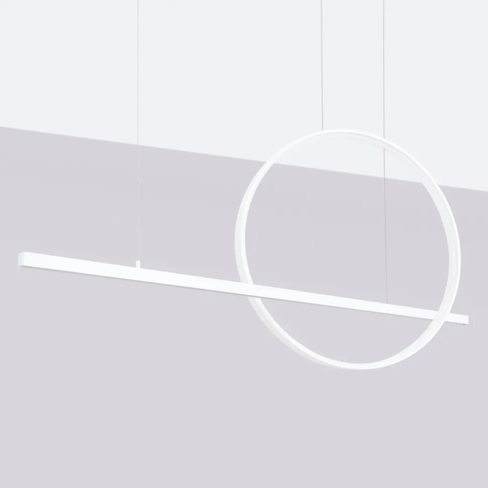 Lampa wisząca GLAD biała LED 4000K