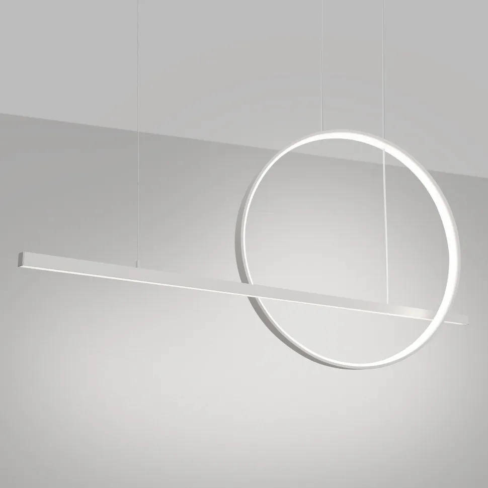 Lampa wisząca GLAD biała LED 4000K