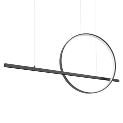 Lampa wisząca GLAD czarna LED 3000K
