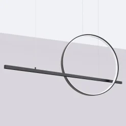 Lampa wisząca GLAD czarna LED 4000K