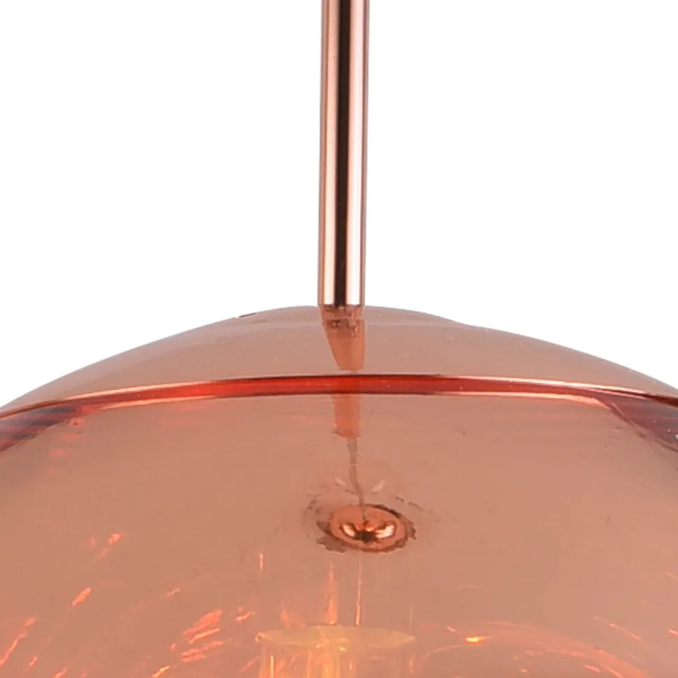 Lampa wisząca GLAM L 38 cm miedziana