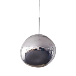 Lampa wisząca GLAM L srebrna 38 cm