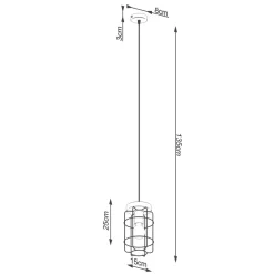 Lampa wisząca GOTTO 1