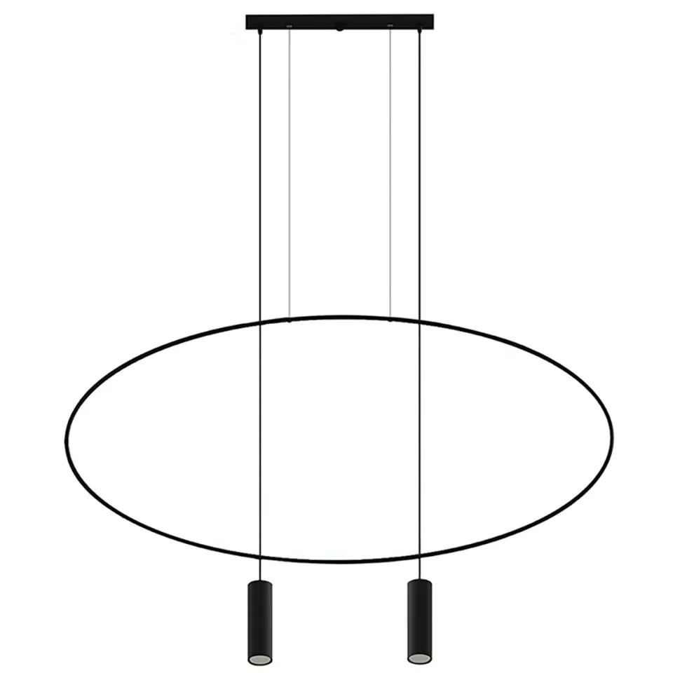 Lampa wisząca HOLAR 2 czarna