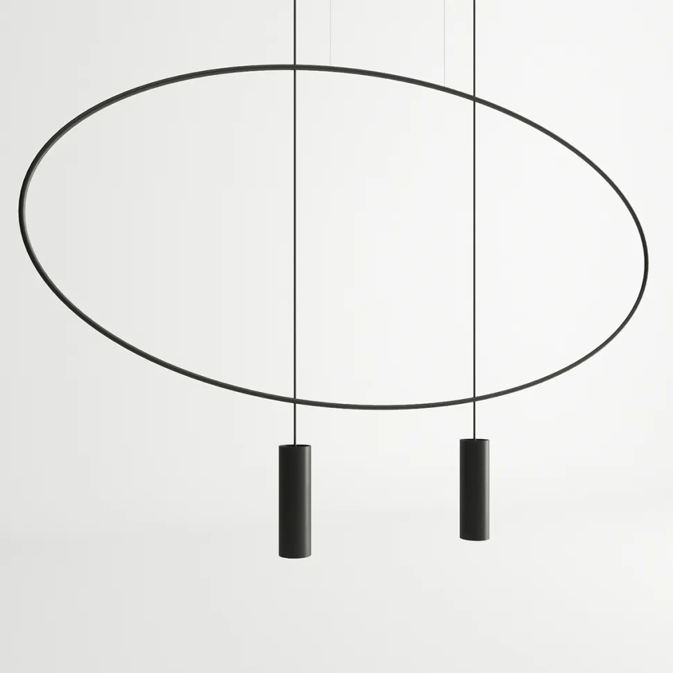 Lampa wisząca HOLAR 2 czarna