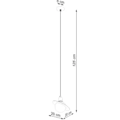 Lampa wisząca HYPERION 1 biały