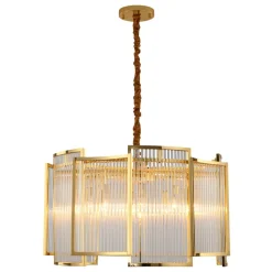 Lampa wisząca IMPERIO złota 80 cm