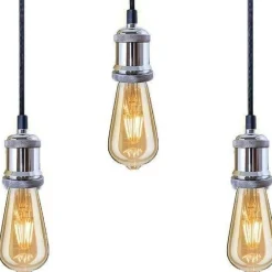 Lampa wisząca Industrial Chrome Chic