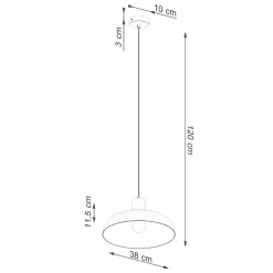 Lampa wisząca INDY biała