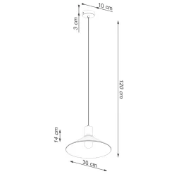 Lampa wisząca JAGA biała