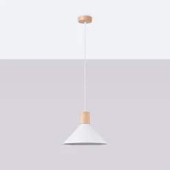 Lampa wisząca JAGA biała