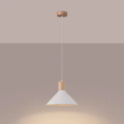 Lampa wisząca JAGA biała