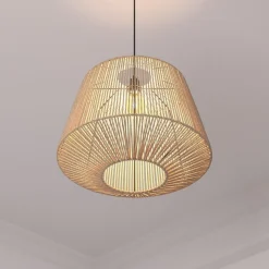 Lampa wisząca Jily 48cm rattan
