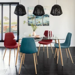 Lampa wisząca Jily rattan czarna