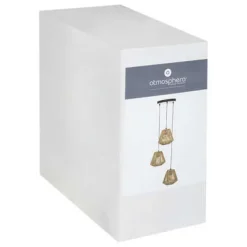 Lampa wisząca Jily rattanowa potrójna naturalna