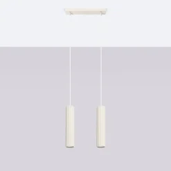 Lampa wisząca KARBON 2 beżowy