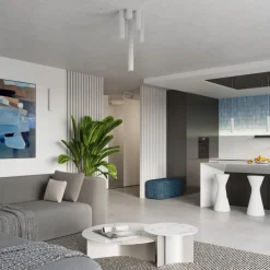 Lampa wisząca KARBON 2 biały