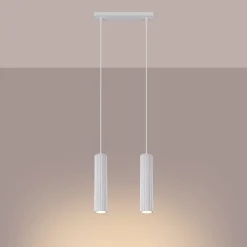 Lampa wisząca KARBON 2 biały