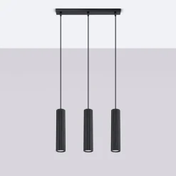 Lampa wisząca KARBON 3L czarny