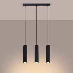 Lampa wisząca KARBON 3L czarny