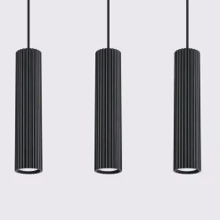 Lampa wisząca KARBON 3L czarny