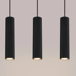 Lampa wisząca KARBON 3L czarny