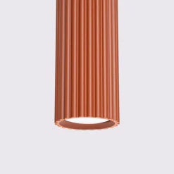 Lampa wisząca KARBON 3L ochra czerwona