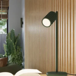 Lampa wisząca KARBON 3P zielona oliwka