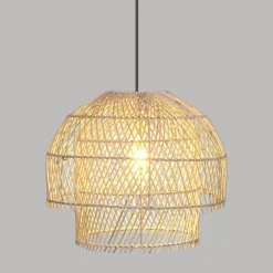Lampa wisząca Kery rattan naturalny