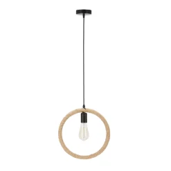 Lampa wisząca Kolo czarny+beżowy 1x40W  E27