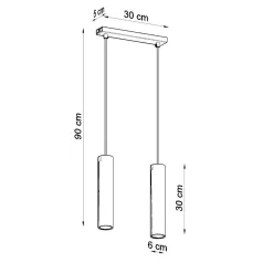 Lampa wisząca LAGOS 2 biały