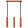 Lampa wisząca LAGOS 3L ochra czerwona