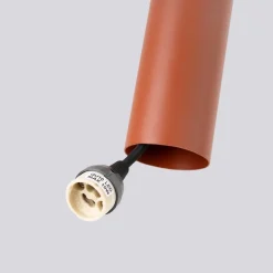 Lampa wisząca LAGOS 3L ochra czerwona