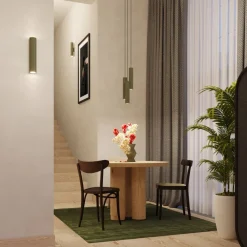 Lampa wisząca LAGOS 3P zielona oliwka