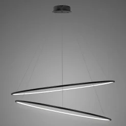 Lampa wisząca Ledowe Okręgi No.2 120 cm 4K czarna
